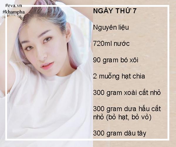 tung kho so vi can nang, mina lieu ap dung thuc don "giai khat" giam 4 kg trong 12 ngay! - 12