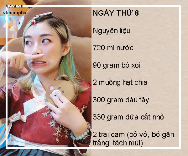 tung kho so vi can nang, mina lieu ap dung thuc don "giai khat" giam 4 kg trong 12 ngay! - 13