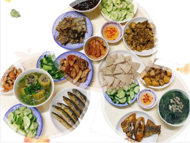 Nàng sinh viên trường Y đảm đang nấu ăn cho 7 người chỉ hết chưa đến 70 nghìn đồng/bữa