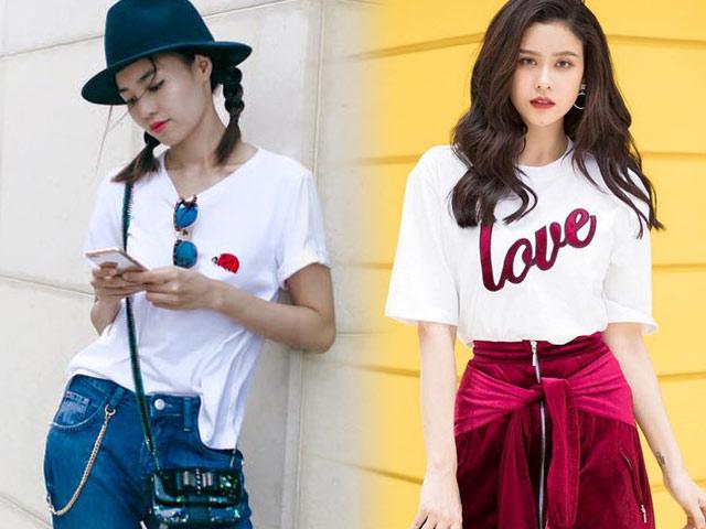 Đừng xem thường chiếc áo phông trắng, nhìn sao Việt phối nó đẳng cấp mà xem!