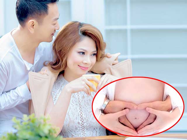 Trước ngày lâm bồn, Thanh Thảo khoe bụng to vượt mặt bên cạnh ông xã