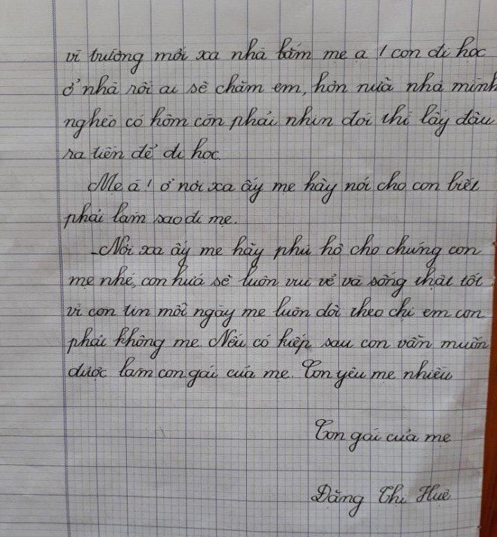 ngay 1/6, doc buc thu gui me da qua doi cua be gai lop 5 ai cung rot nuoc mat - 4