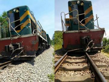 Lại xảy ra tai nạn đường sắt nghiêm trọng, tàu hỏa tông xe ben chở đá