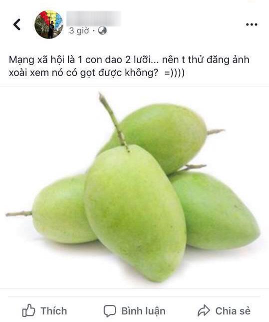 nghe mxh la "con dao hai luoi", chang trai dang anh xoai xem co got duoc khong va cai ket - 1