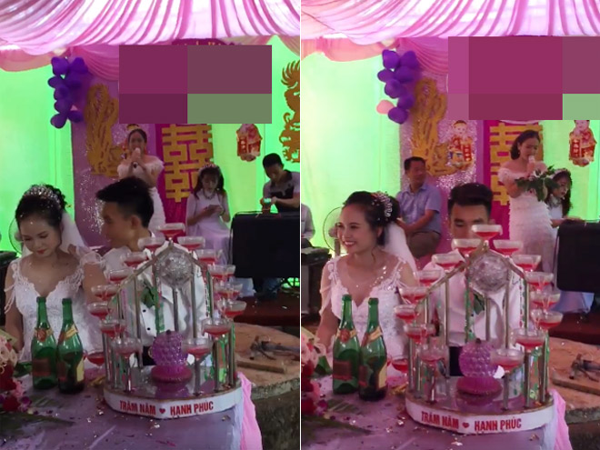 co gai khoc nuc no hat “nguoi phan boi” trong dam cuoi nguoi yeu cu - 1