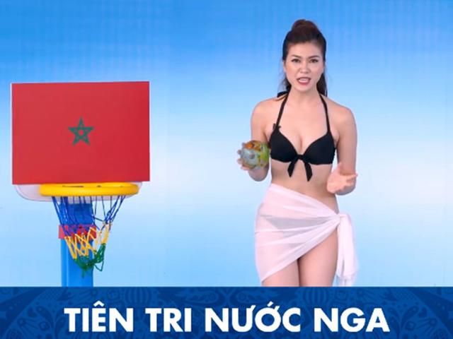 Cộng đồng mạng náo loạn vì MC Việt Nam mặc bikini dẫn World Cup