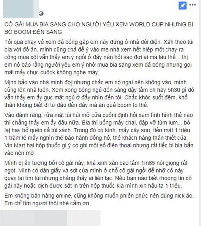 thuc hu cau chuyen co gai mua bia cho ban trai xem world cup nhung bi bo bom - 2
