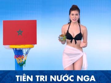 Cộng đồng mạng náo loạn vì MC Việt Nam mặc bikini dẫn World Cup