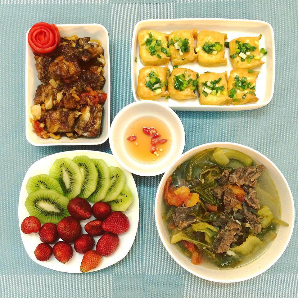 nhung mam com he 4-5 mon cho nha 2 nguoi cua 9x hn khien nhieu nguoi ao uoc nem thu - 5