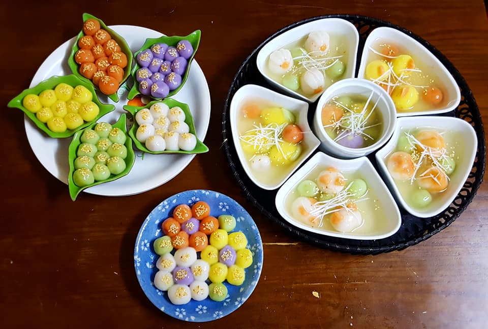 Chị em khoe ảnh bánh trôi bánh chay độc đáo ngày Tết Hàn Thực ngập tràn ...