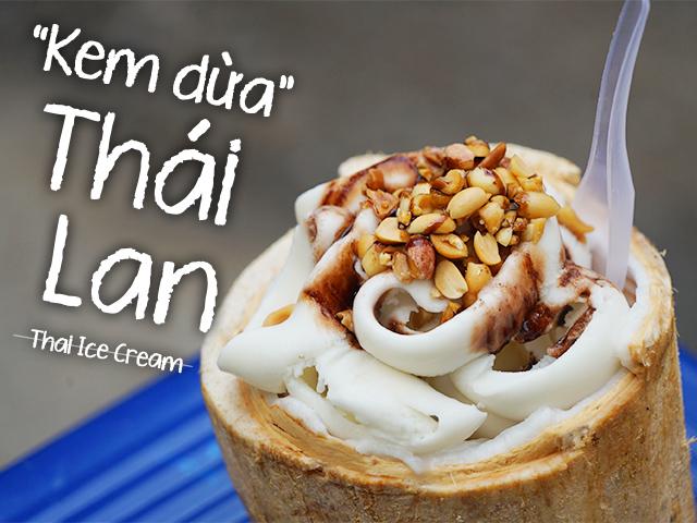 xe bán kem dừa