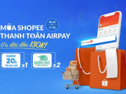 Phương thức thanh toán Ví AirPay đã có mặt trên Shopee Phương thức thanh toán Ví AirPay đã có mặt trên Shopee