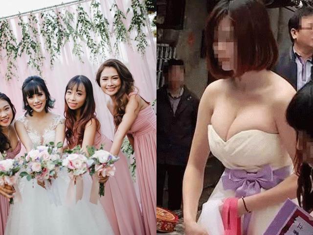 Cô dâu cấm bạn thân nâng ngực vì không muốn mình bị dìm hàng trong đám cưới