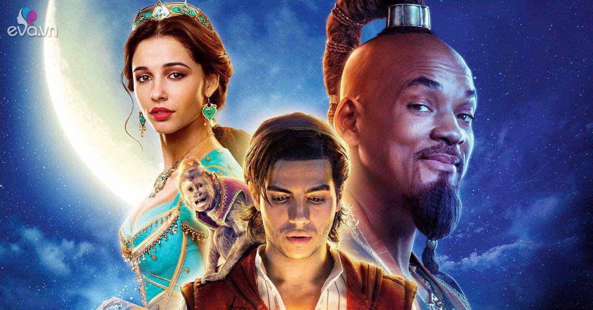 Phim liveaction Aladdin của Disney tung ảnh nhân vật Thần Đèn và công  chúa Jasmine gây chú ý