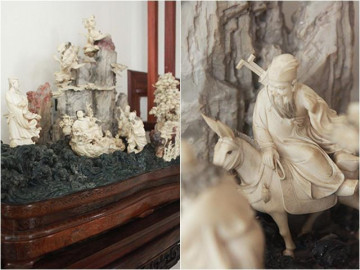 Tuyệt phẩm điêu khắc bát tiên quá hải độc nhất vô nhị ở Việt Nam