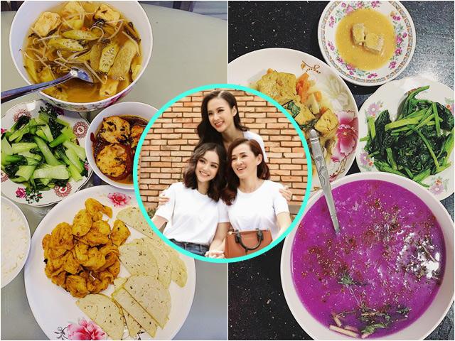 Em gái Angela Phương Trinh khoe những bữa cơm mẹ nấu, nhìn kỹ mới phát hiện điểm lạ
