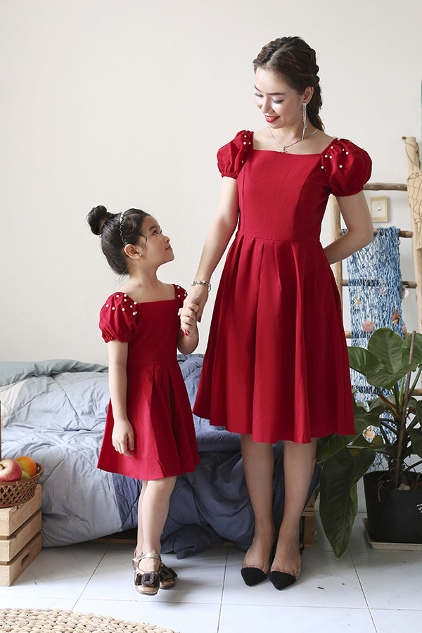 HÀNG THIẾT KẾ Đầm đôi mẹ và bé váy đôi mẹ bé cao cấp váy 2 lớp chất  liệu mềm mịn  Shopee Việt Nam