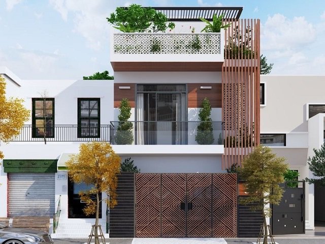 101 mẫu thiết kế mặt tiền nhà ống 2 tầng đẹp đến nao lòng - Kiến trúc  Angcovat