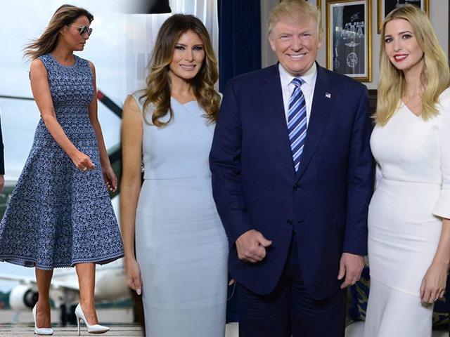 Xúng xính váy đầm, đệ nhất phu nhân Mỹ trẻ đẹp lấn át con gái TT Trump