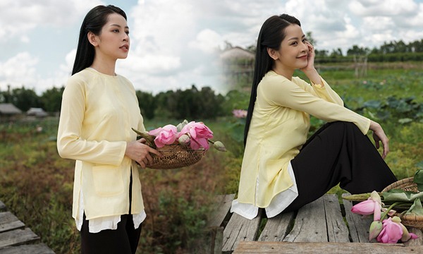 Á hậu Thanh Ngân đẹp dịu dàng trong chiếc áo bà ba - VietNamNet