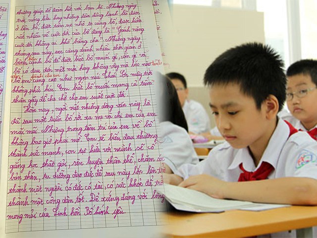 Bài văn tả cha của cậu học trò lớp 5 khiến tất cả rưng rưng xúc động