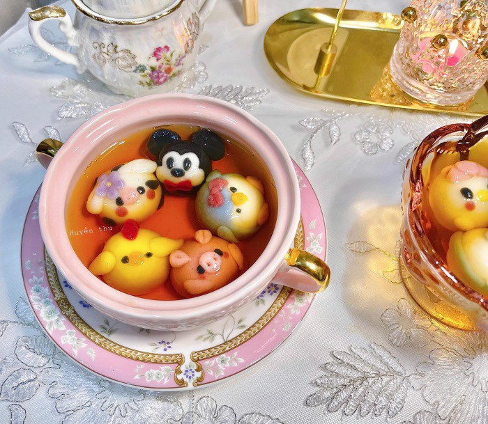 Gái xinh mách cách làm bánh trôi hình con vật đẹp hoa mắt cho Tết Hàn thực - 3