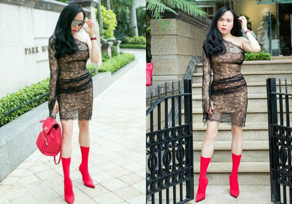 Không còn “có thù” với trang phục ren, Phượng Chanel giờ cân đẹp váy nửa kín nửa hở - 1