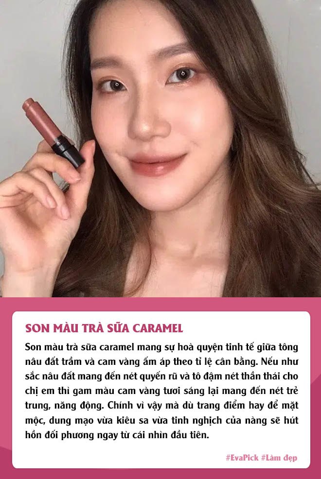 Eva Pick: 6 màu son trà sữa đẹp cho làn môi ngọt ngào, nàng đánh lên cực chuẩn trend