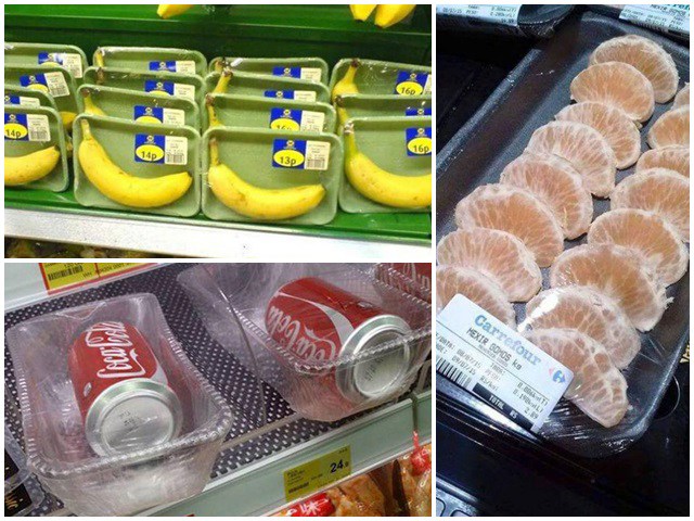 Những kiểu đóng gói đồ ăn không tin nổi trong siêu thị, khách đến há hốc mồm ngạc nhiên