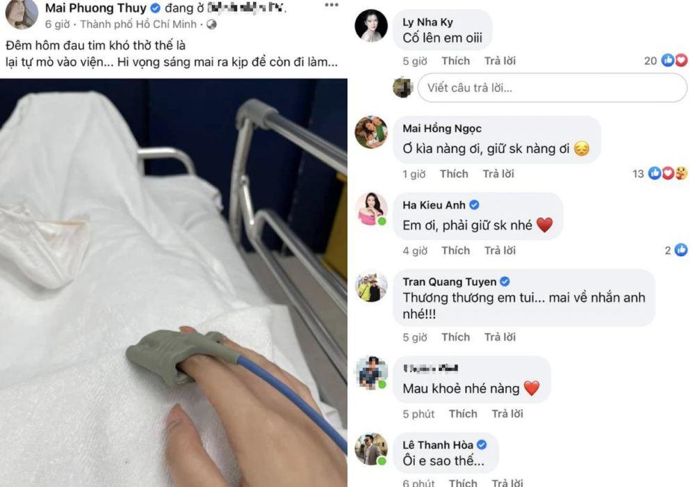 Mới chóng mặt ngồi xe lăn, Mai Phương Thuý lại đăng ảnh nhập viện vì đau tim, khó thở - 3