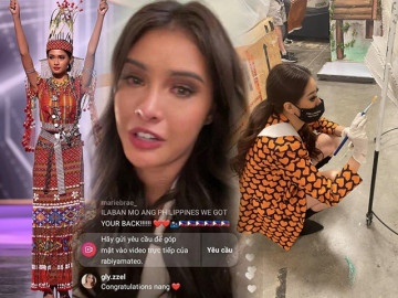 Loạt trang phục dân tộc gặp sự cố tại Miss Universe, hoa hậu Philippines ôm mặt khóc rưng rức - Vimarsana News