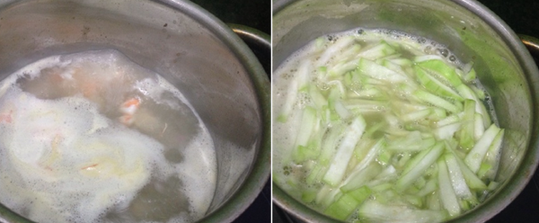 2 cách làm canh bầu nấu tôm ngon, ngọt nước dễ nấu - 4