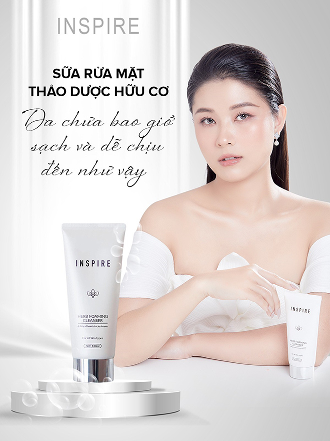 Nói không với chất làm sạch da hoá học, sữa rửa mặt thảo mộc tươi Inspire mới là chân ái