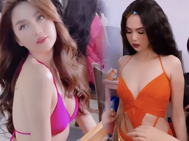 Ngọc Trinh diện bikini xẻ sâu hút nhưng vòng một lại bay màu