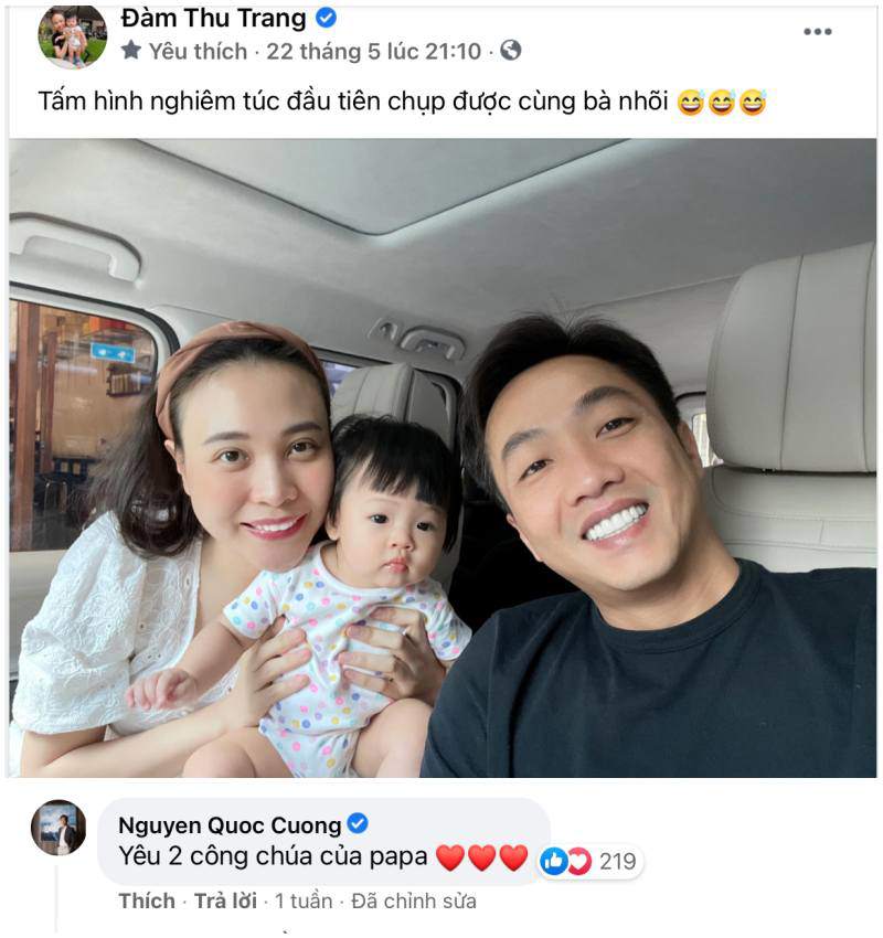 Sau sinh con gái cưng cho Cường Đôla, Đàm Thu Trang vẫn là công chúa của chồng - 1