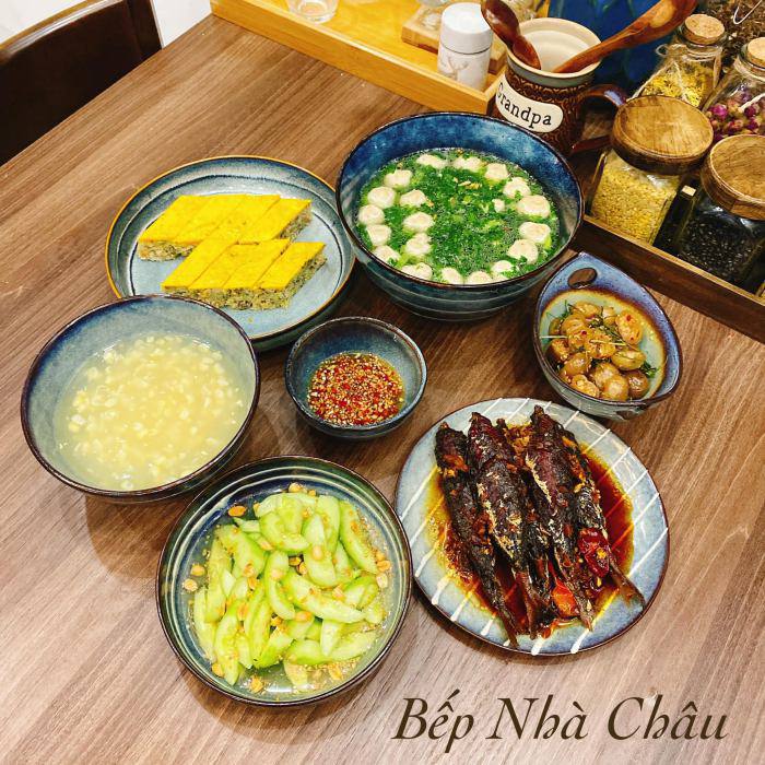 8X khoe hơn 30 mâm cơm đẹp như của đầu bếp, bố chồng suốt ngày khen “nấu gì cũng ngon” - 9