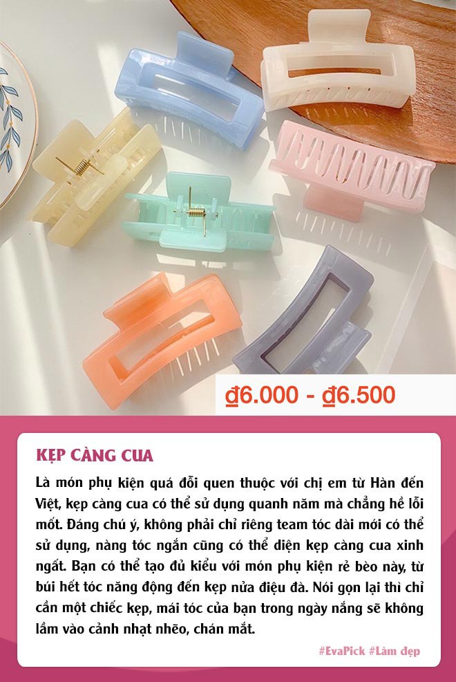 Eva Pick: Móc ví chưa đến 10K sắm đủ loại kẹp cài, nàng có ngay mái tóc vừa mát vừa xinh