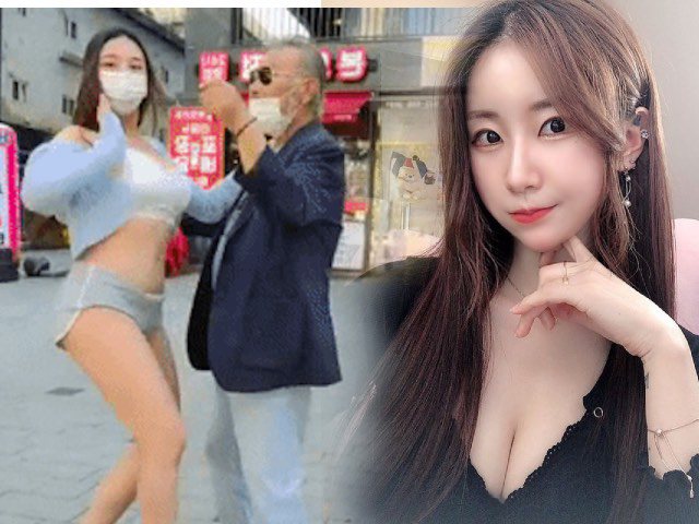 Hot girl xứ Hàn mặc bẩn ra đường nhảy sexy phản cảm