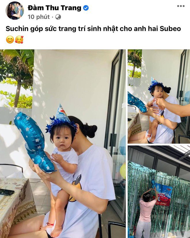 Sao Việt 24h: Đàm Thu Trang nói lời yêu con riêng của chồng, Cường Đôla tung MV hát cho Subeo - 1
