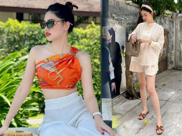 Á hậu có vòng ba 99cm mặc giản dị vẫn tôn được dáng ngọc ngà