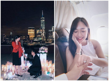 MC, BTV xinh đẹp được cầu hôn xứng tầm, đại náo máy bay, tặng nhẫn kim cương khủng - Vimarsana News