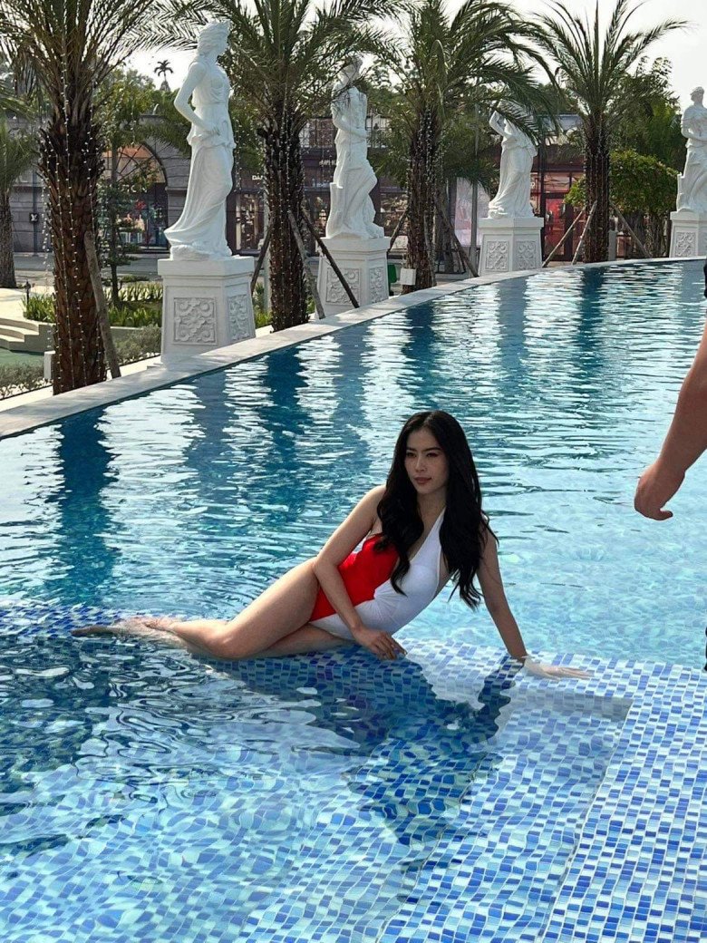 Lộ ảnh áo tắm không chỉnh sửa, Nam Em vẫn đẹp nổi bật dàn thí sinh Miss World Việt Nam - 1