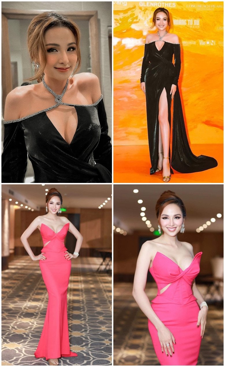 Hoa hậu Diễm Hương chuyên khoe amp;#34;siêu vòng 1amp;#34; nơi thảm đỏ, ở cạnh con trai ăn diện như người khác - 7
