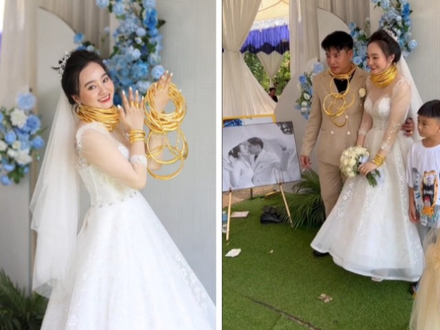 Đám cưới khủng ở Bình Phước: Cô dâu chú rể gánh 40 cây vàng, tiết lộ gia thế gây choáng