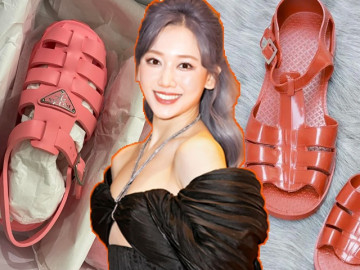 Hari Won khoe đôi giày hiệu giá siêu chát, dân tình nhận xét vui "fake dép bộ đội chị ơi"