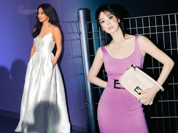 Bí kíp mặc váy 2 dây biến ảo của Song Hye Kyo 