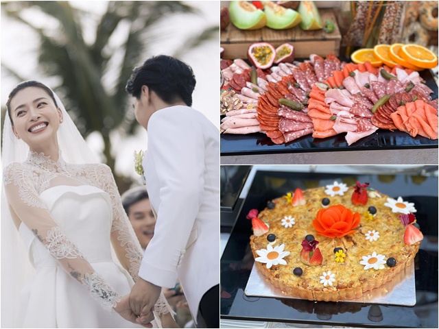 Giờ mới lộ thực đơn tiệc cưới Ngô Thanh Vân và chồng kém 11 tuổi: Đẹp không nỡ ăn!