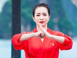 Cô gái vàng wushu Thúy Hiền hát cổ vũ SEA Games 31