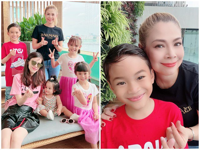 Jacky Minh Trí và mẹ ruột về Việt Nam, cậu bé 11 tuổi lớn phổng phao, gương mặt giống em gái Thanh Thảo