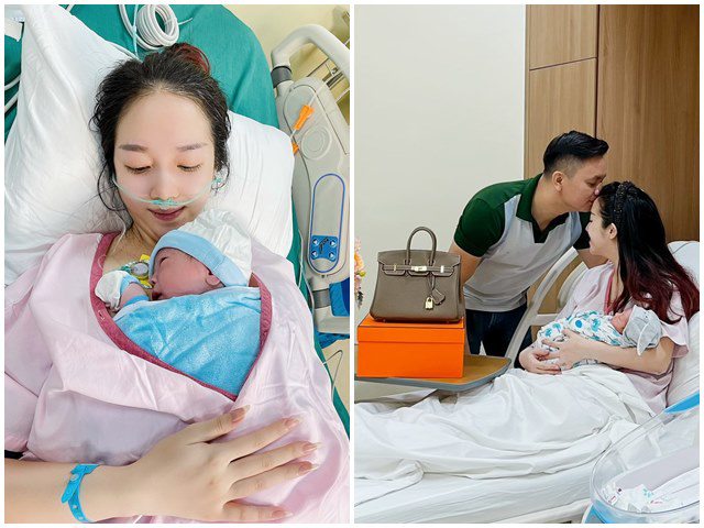 Người đẹp xứ Huế nằm phòng lạnh chịu đau 8 tiếng mới sinh được con, chồng tặng ngay túi hiệu hơn nửa tỷ